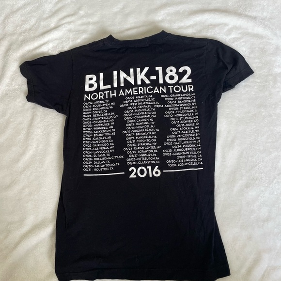 Blink-182 Black 2016 Graphic Women's Tee - Picture 4 of 4